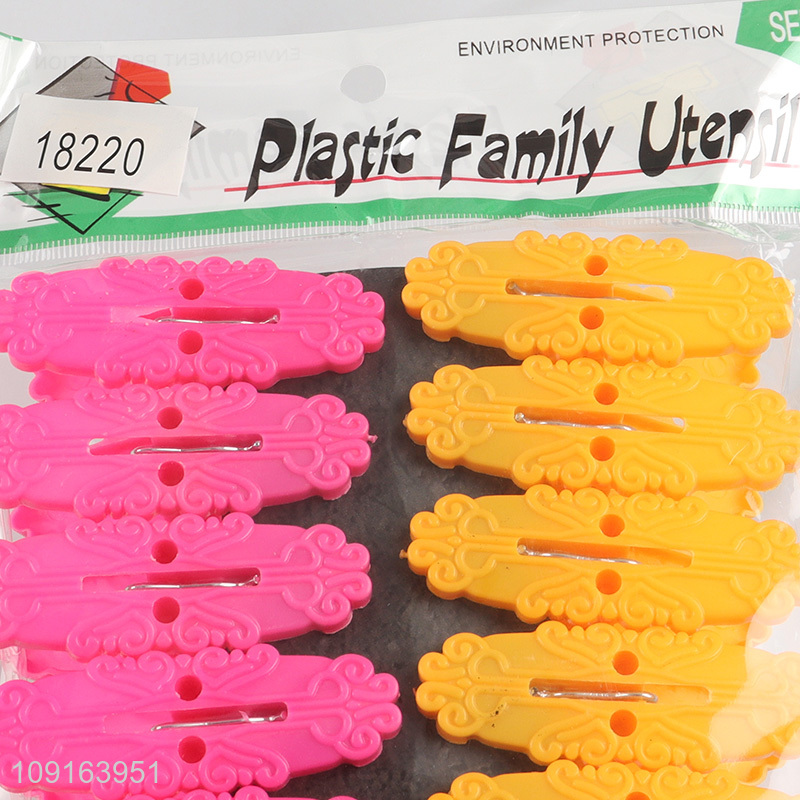 High Quality 20PCS Heavy Duty Plastic Clothes Pegs Clothespins for Craft