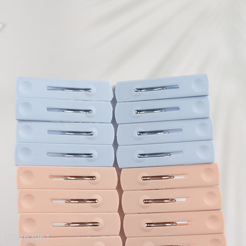 Factory Price 24PCS Colorful Plastic Clothes Pegs Clothing Clips Clothes Pins