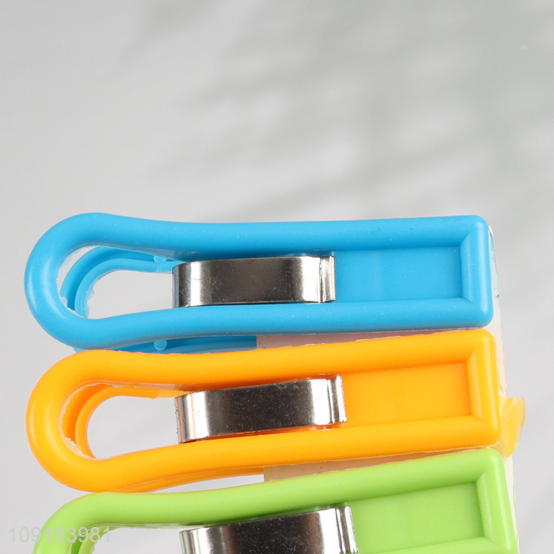 Factory Supply 4PCS Plastic Clothes Pegs Clothes Clips Craft Picture Clips