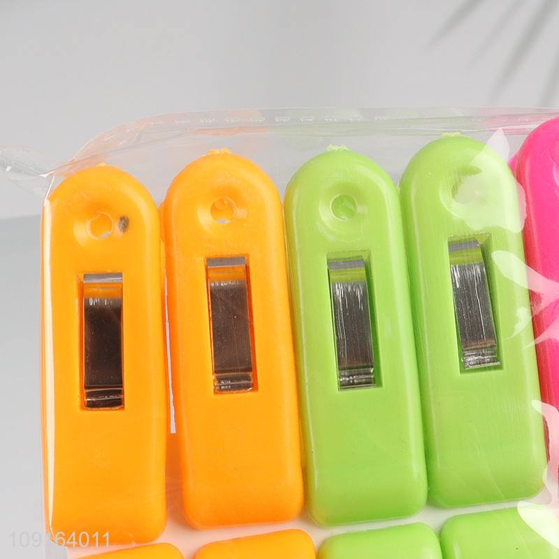 New Arrival 12PCS Colorful Plastic Clothes Pegs Laundry Clothes Pins Clips
