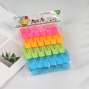 Good Quality 24PCS Plastic Clothes Pegs Clothes Clips Craft Picture Clips