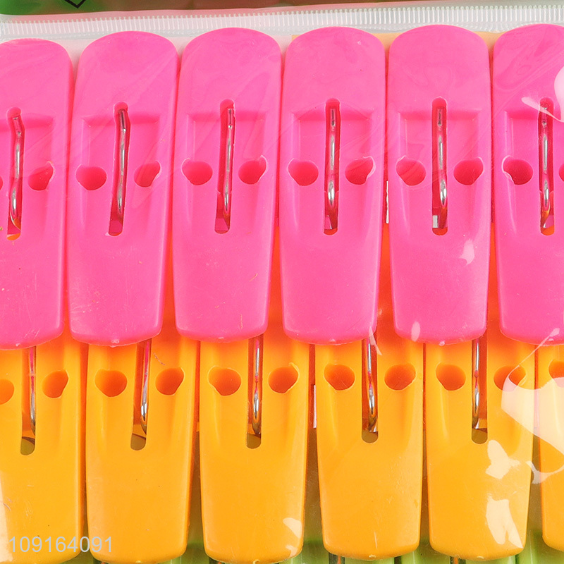 Good Quality 24PCS Plastic Clothes Pegs Clothes Clips Craft Picture Clips