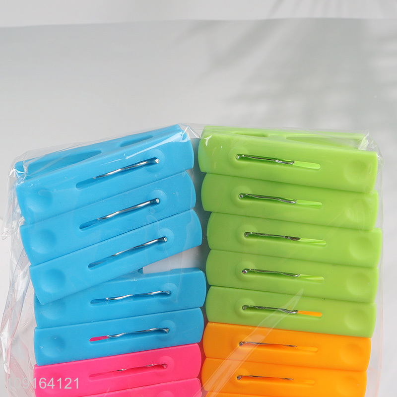 New Product 20PCS Colorful Plastic Clothes Pegs Laundry Clothes Pins Clips
