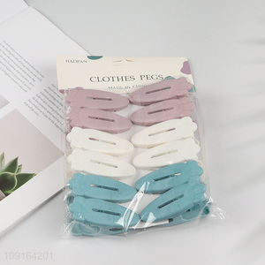Hot Selling 12PCS Plastic Clothes Pegs Clothes Clips Craft Picture Clips