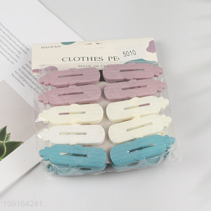 China Imports 10PCS Colorful Plastic Clothes Pegs Non-Slip Washing Line Clips