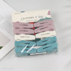 Factory Price 10PCS Colorful Plastic Clothes Pegs Laundry Clothes Pins Clips