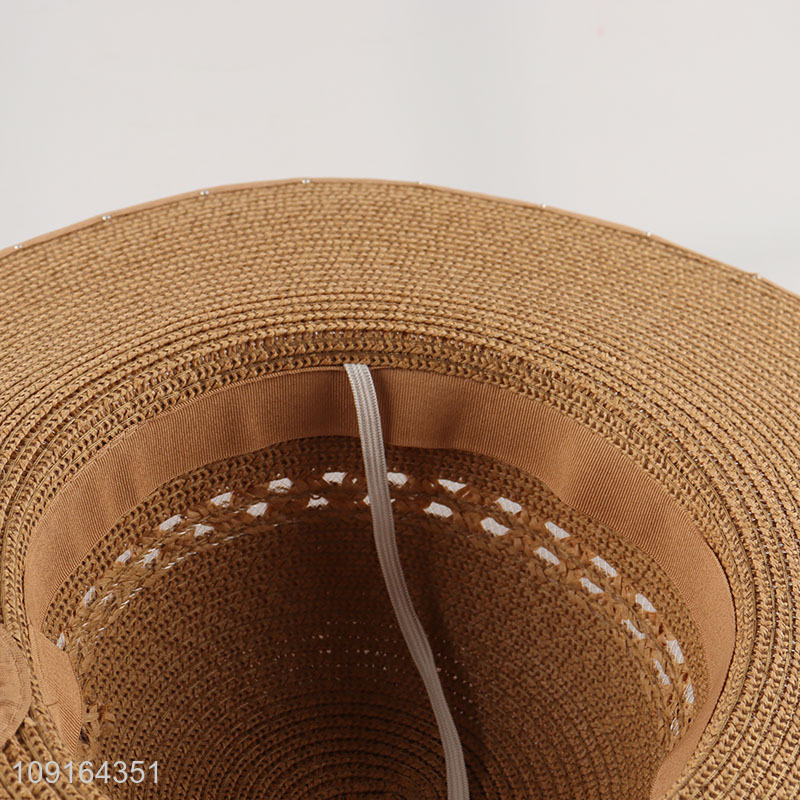 China products outdoor summer ladies straw hat sun hat for sale