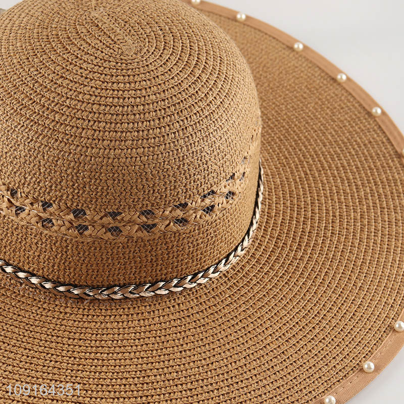 China products outdoor summer ladies straw hat sun hat for sale