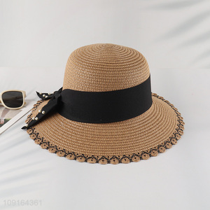 Top selling fashion women summer outdoor straw hat sun hat