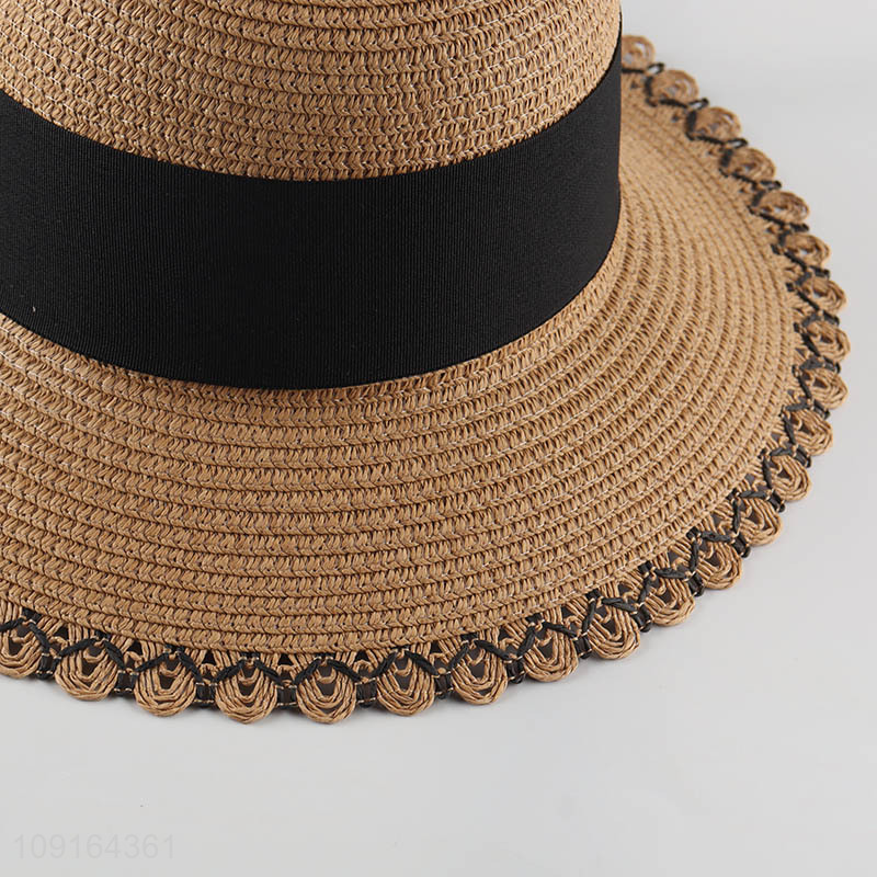 Top selling fashion women summer outdoor straw hat sun hat