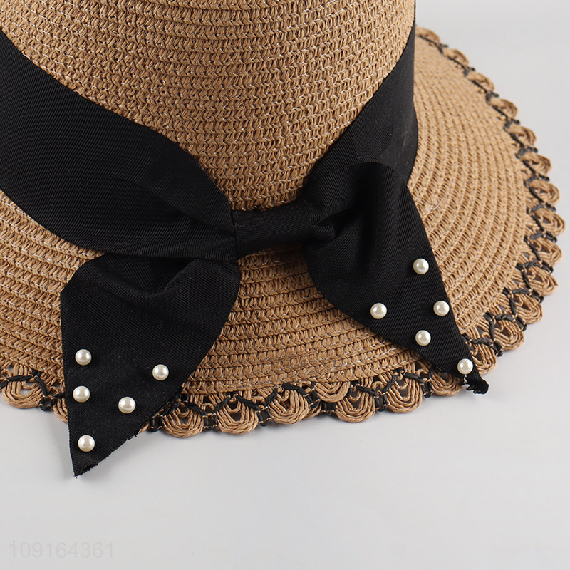 Top selling fashion women summer outdoor straw hat sun hat