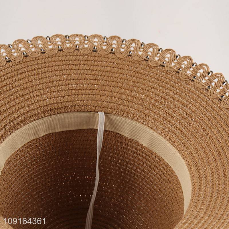Top selling fashion women summer outdoor straw hat sun hat