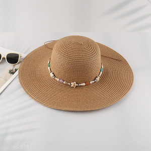 New arrival summer outdoor beach hat straw hat sun hat for sale