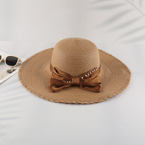 Good selling ladies outdoor summer sun hat straw hat wholesale