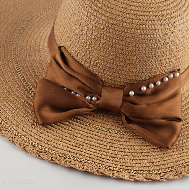 Good selling ladies outdoor summer sun hat straw hat wholesale
