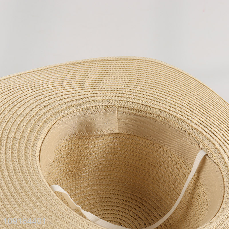 Hot selling ladies summer outdoor straw hat sun hat wholesale