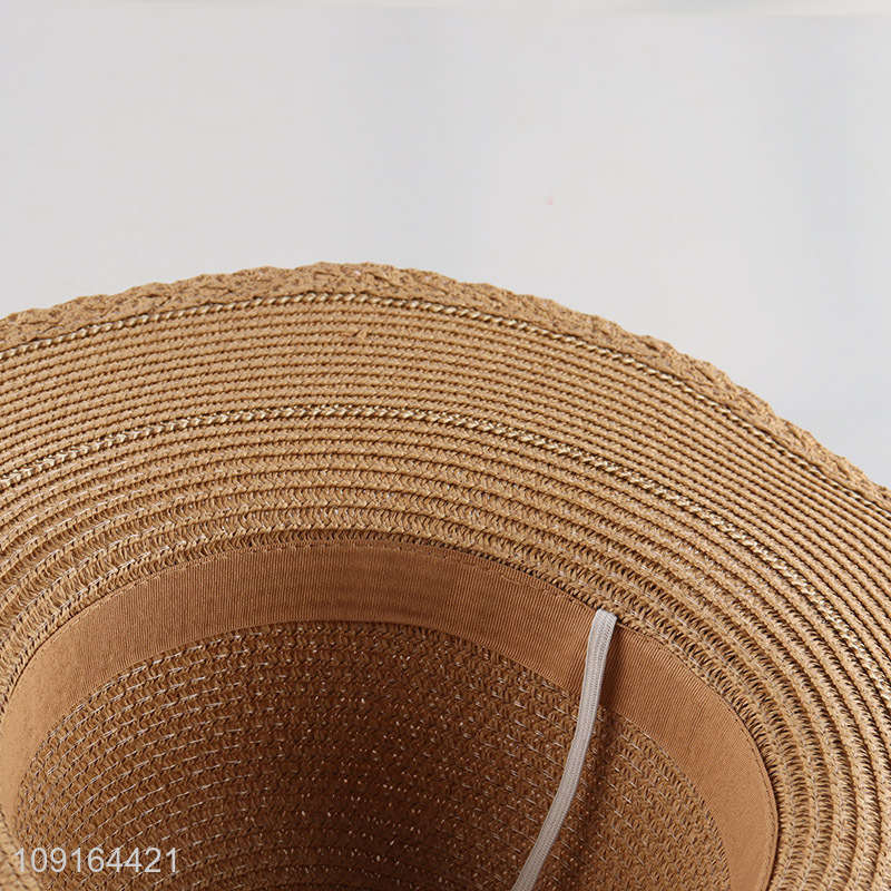 Good selling ladies outdoor summer sun hat straw hat wholesale