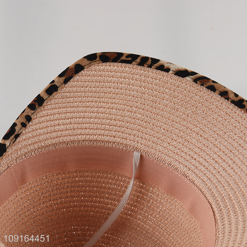 Factory price fashion girls outdoor summer sun hat straw hat