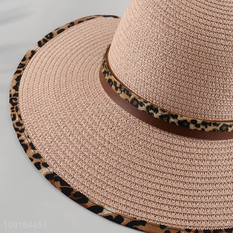 Factory price fashion girls outdoor summer sun hat straw hat
