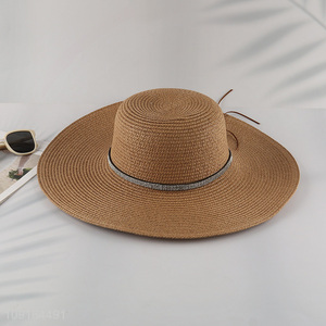 Best selling summer outdoor ladies sun hat straw hat wholesale