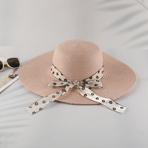 Hot items pink women fashion sun hat straw hat beach hat