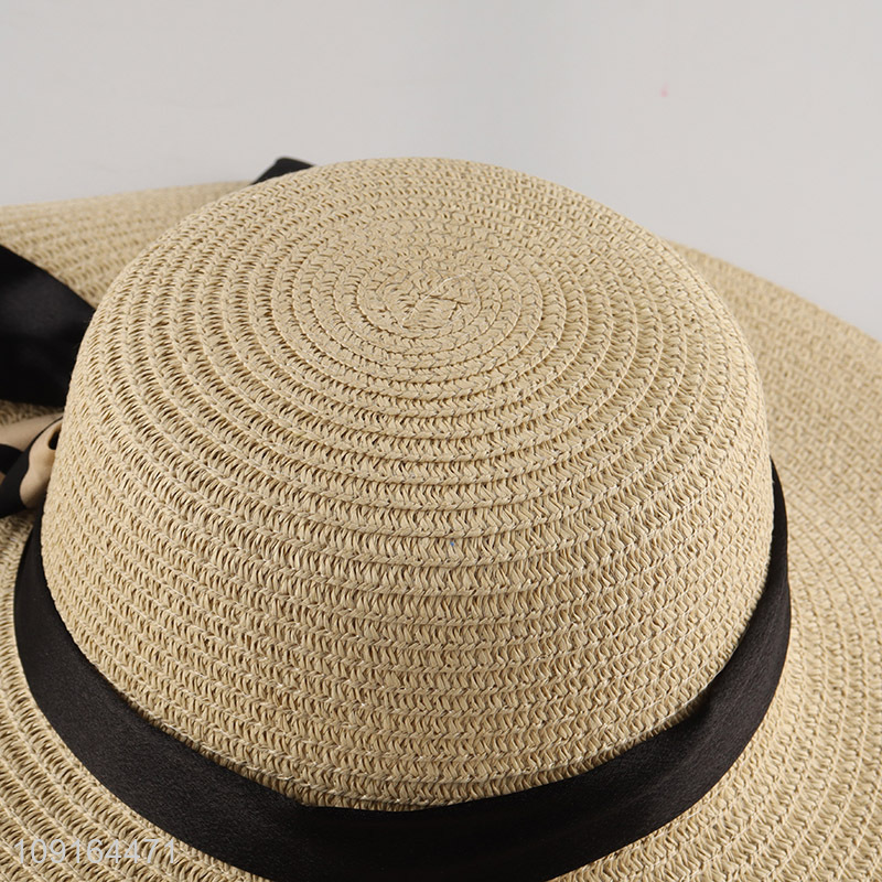 Top sale ladies summer outdoor sun hat straw hat beach hat