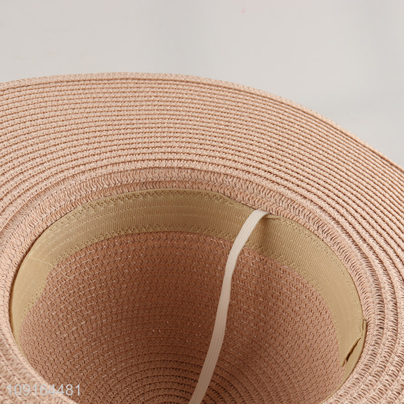 Hot items pink women fashion sun hat straw hat beach hat