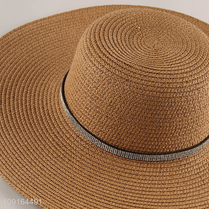 Best selling summer outdoor ladies sun hat straw hat wholesale