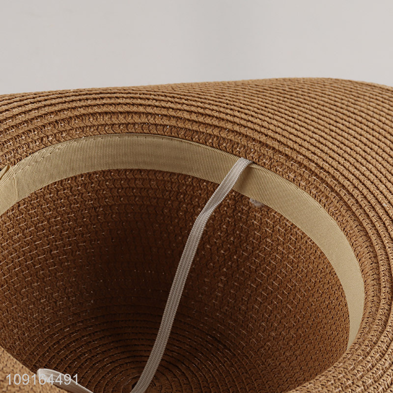 Best selling summer outdoor ladies sun hat straw hat wholesale