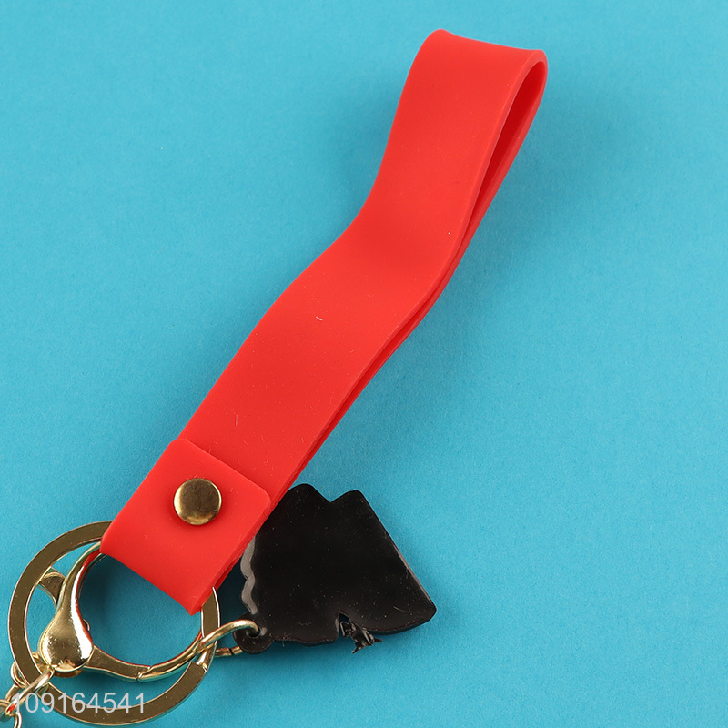 Top quality heart shape pendant decorative keychain for sale