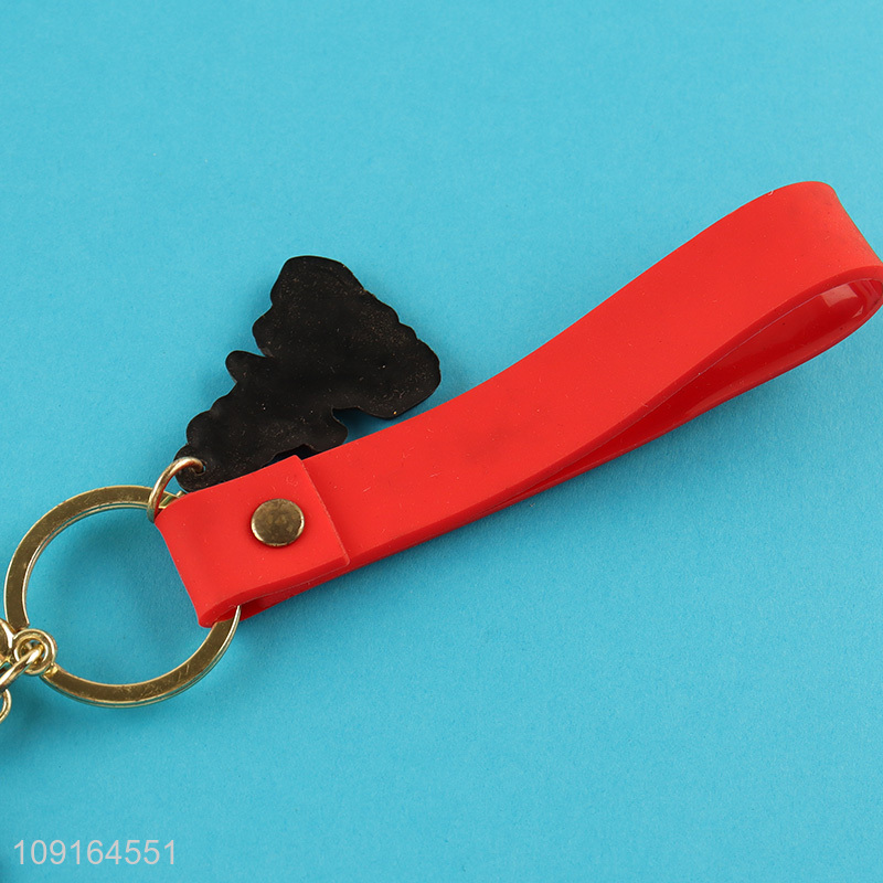 Yiwu market cartoon portable heart pendant keychain for sale