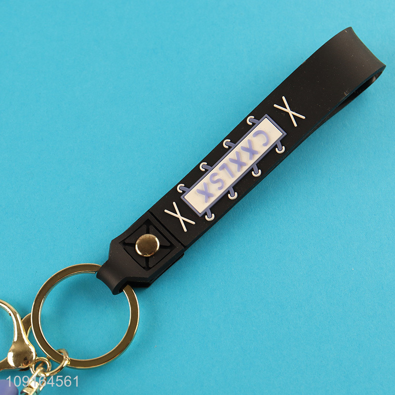 Good selling multicolor rabbit shape pendant keychain wholesale