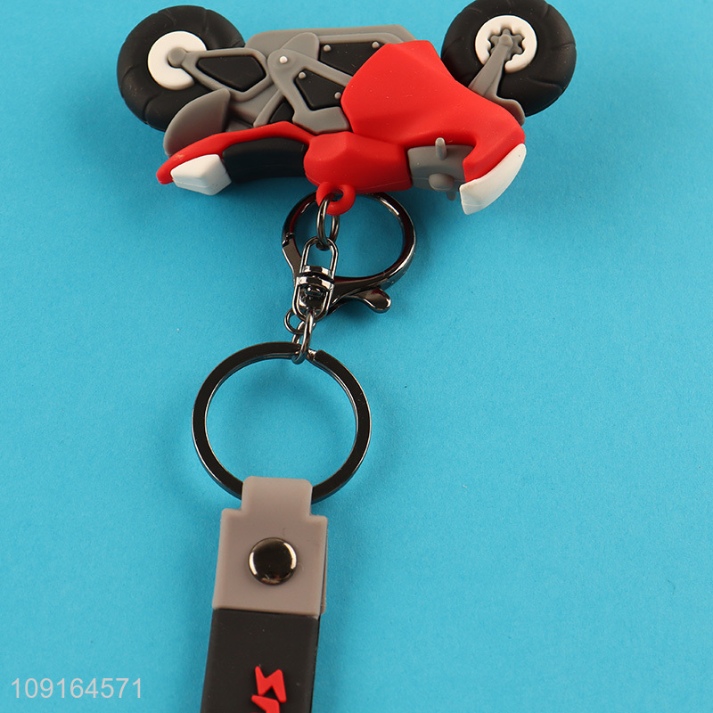 Top quality multicolor motorcycle shape pendant keychain