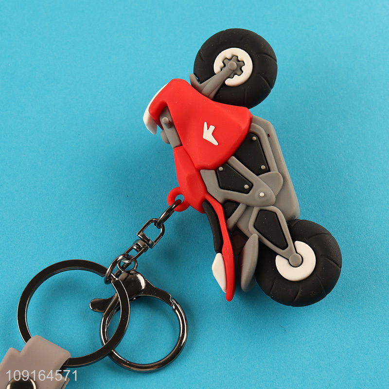 Top quality multicolor motorcycle shape pendant keychain