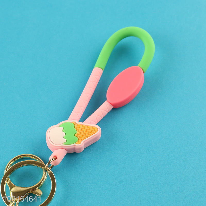 China wholesale cartoon pendant plastic cute keychain key ring