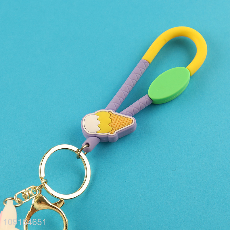 Hot products icecream pendant keychain key ring