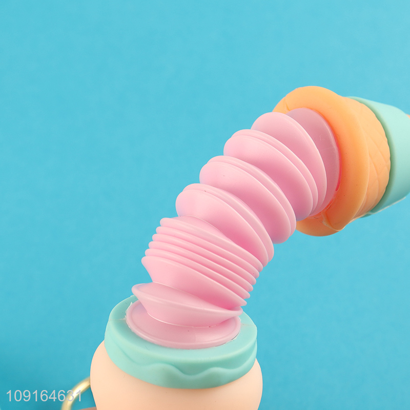 Most popular ice cream pendant portable keychain key ring