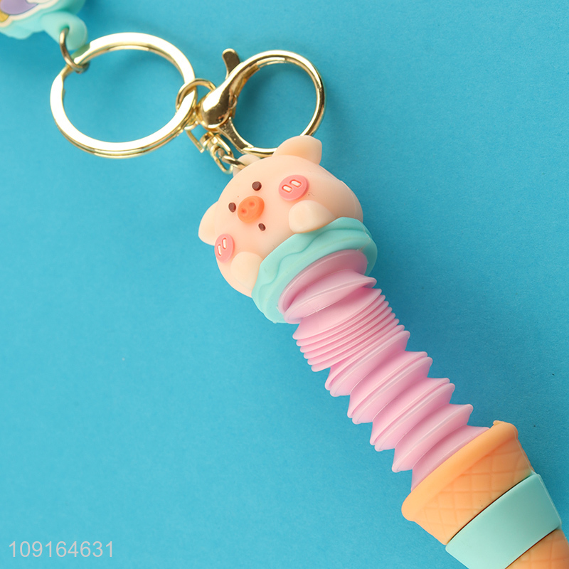Most popular ice cream pendant portable keychain key ring