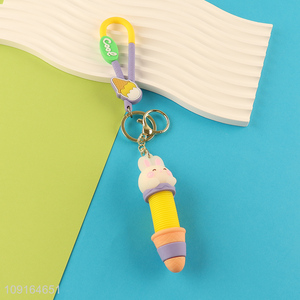 Hot products icecream pendant keychain key ring