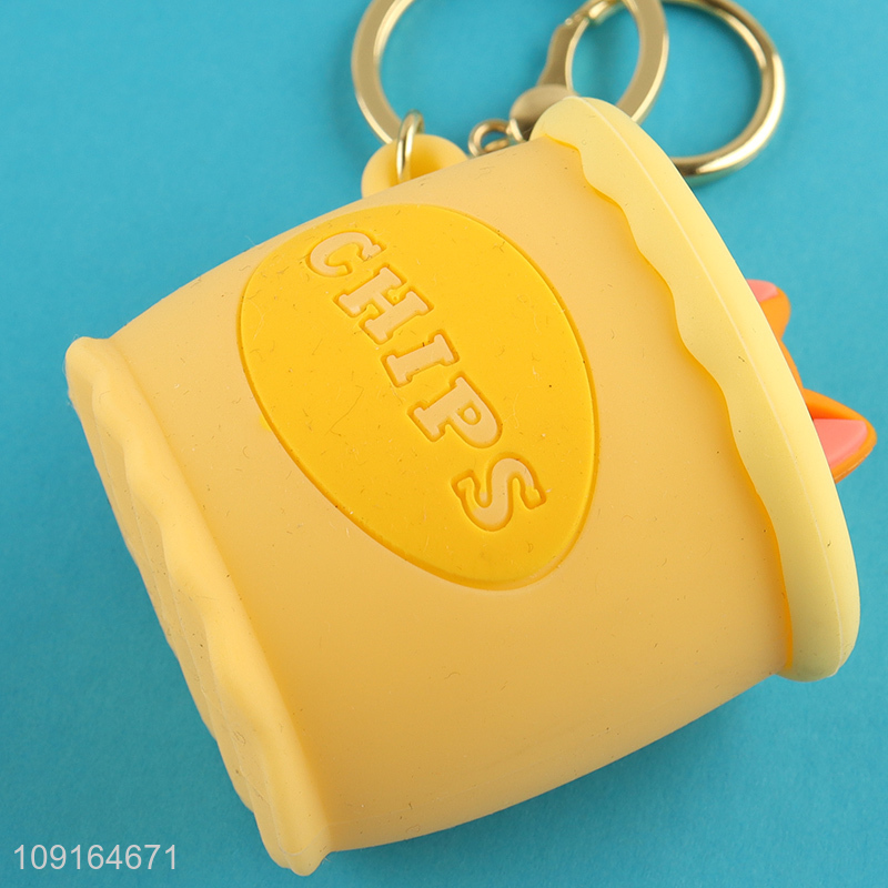 Good quality portable plastic keychain key ring for sale