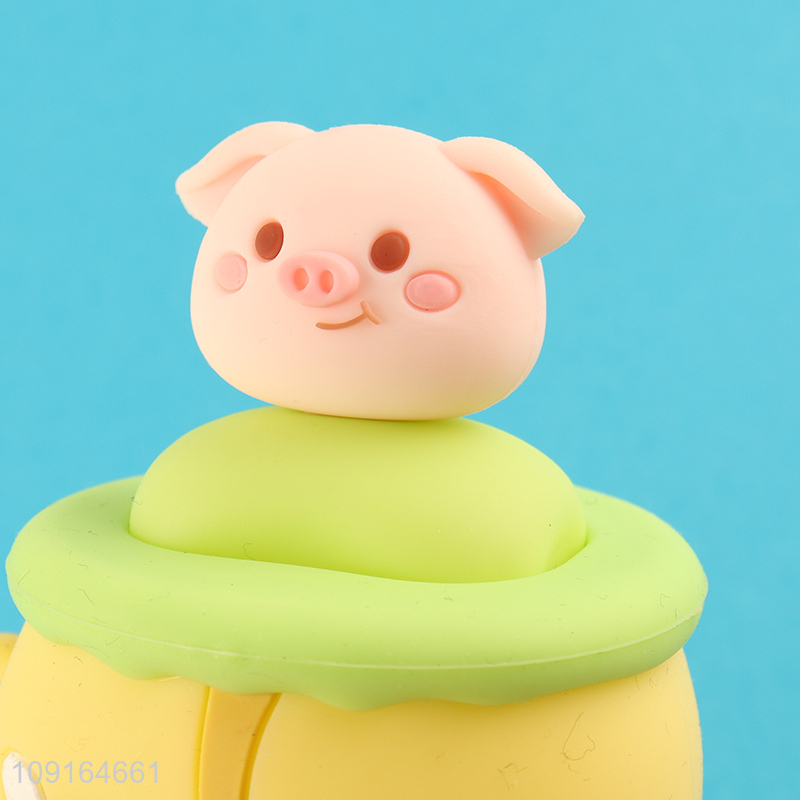 Popular products cartoon pig pendant keychain key ring