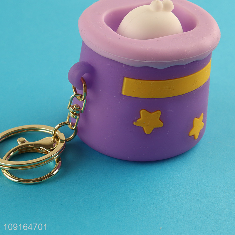 Good price cartoon pendant portable keychain key ring
