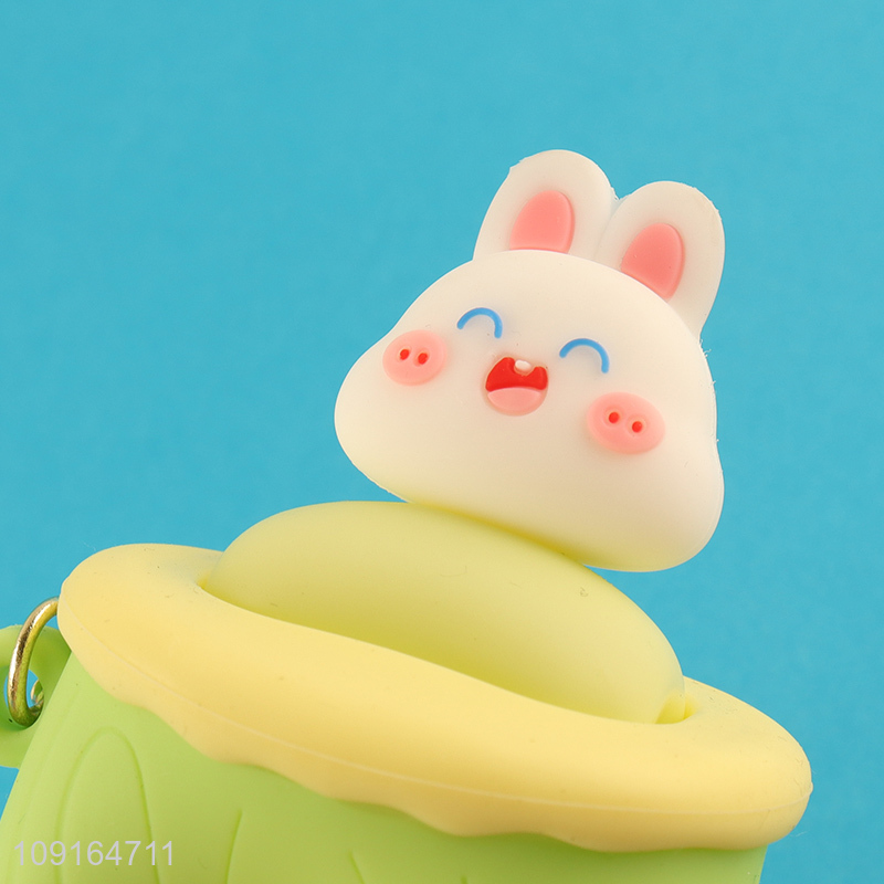 Good selling cute rabbit pendant cartoon keychain key ring