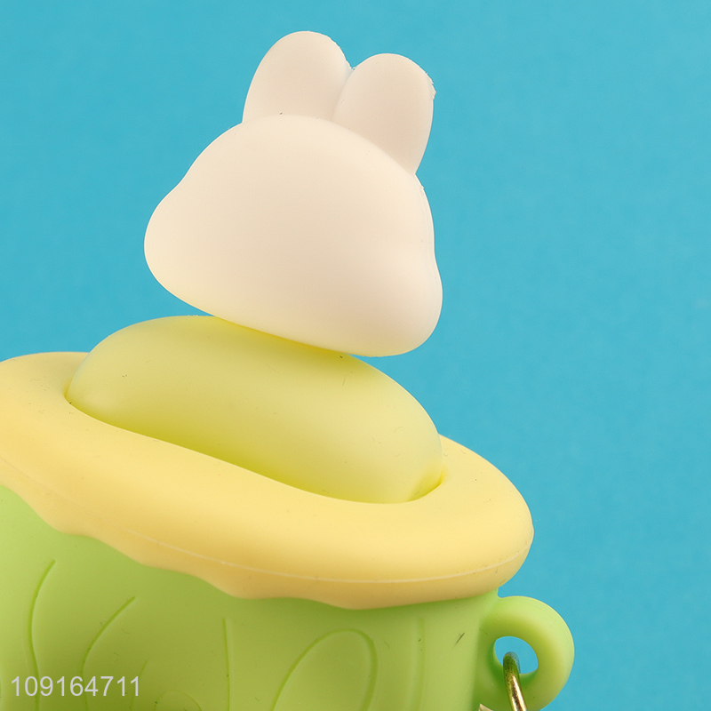 Good selling cute rabbit pendant cartoon keychain key ring