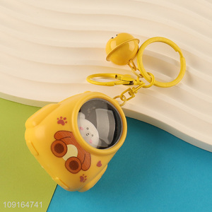 Most popular yellow portable keychain key ring for gifts