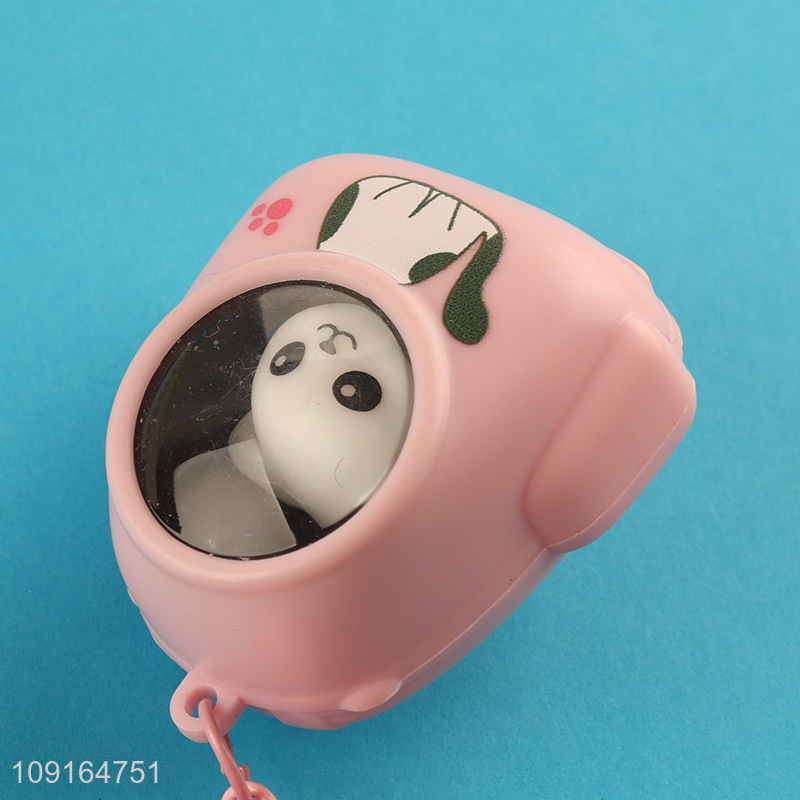 Most popular pink portable plastic keychain key ring