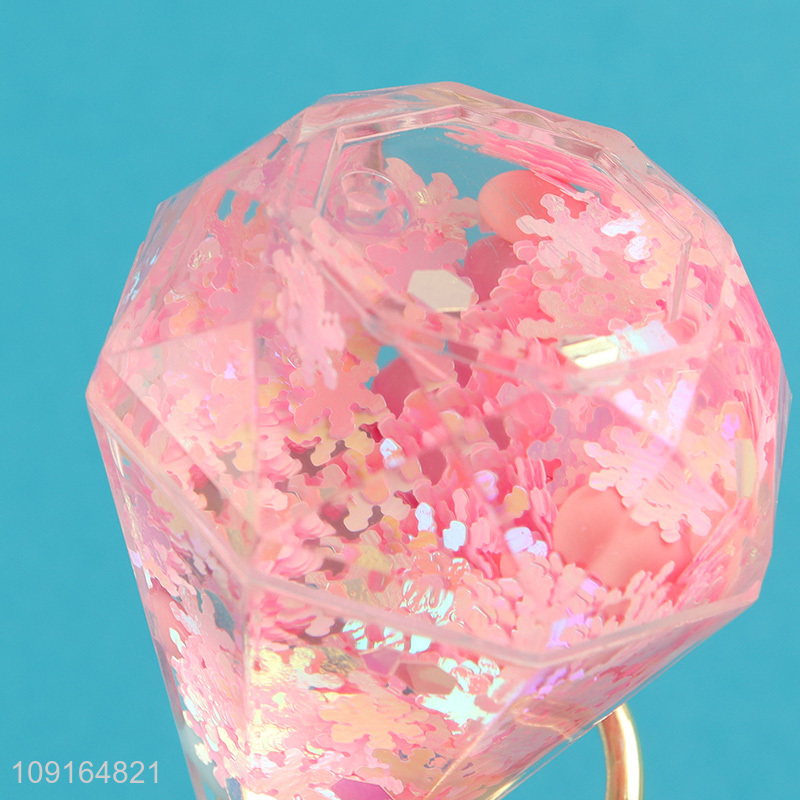 Hot selling multicolor portable plastic keychain key ring