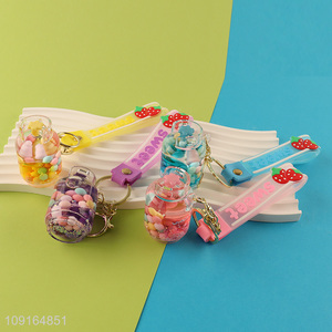 Good price multicolor plastic keychain key ring for gifts