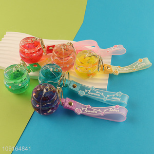 Top selling multicolor honey jar pendant keychain key ring