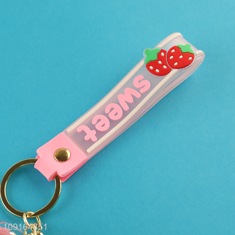 Good price multicolor plastic keychain key ring for gifts